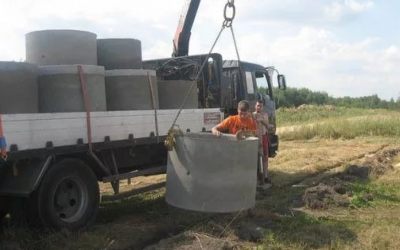 Перевозка бетонных колец и колодцев манипулятором - Иркутск, цены, предложения специалистов