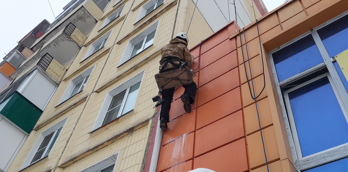 Услуги промышленных альпинистов для высотных работ в Иркутске