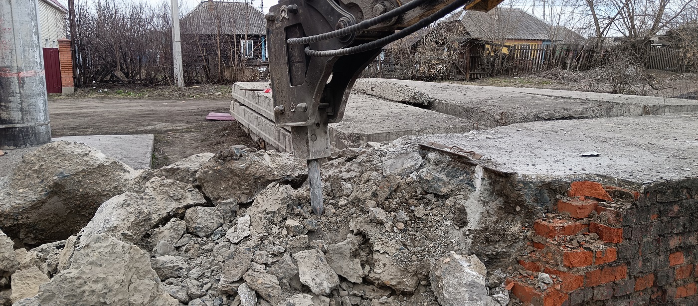 Услуги и заказ гидромолотов для демонтажных работ в Киренске